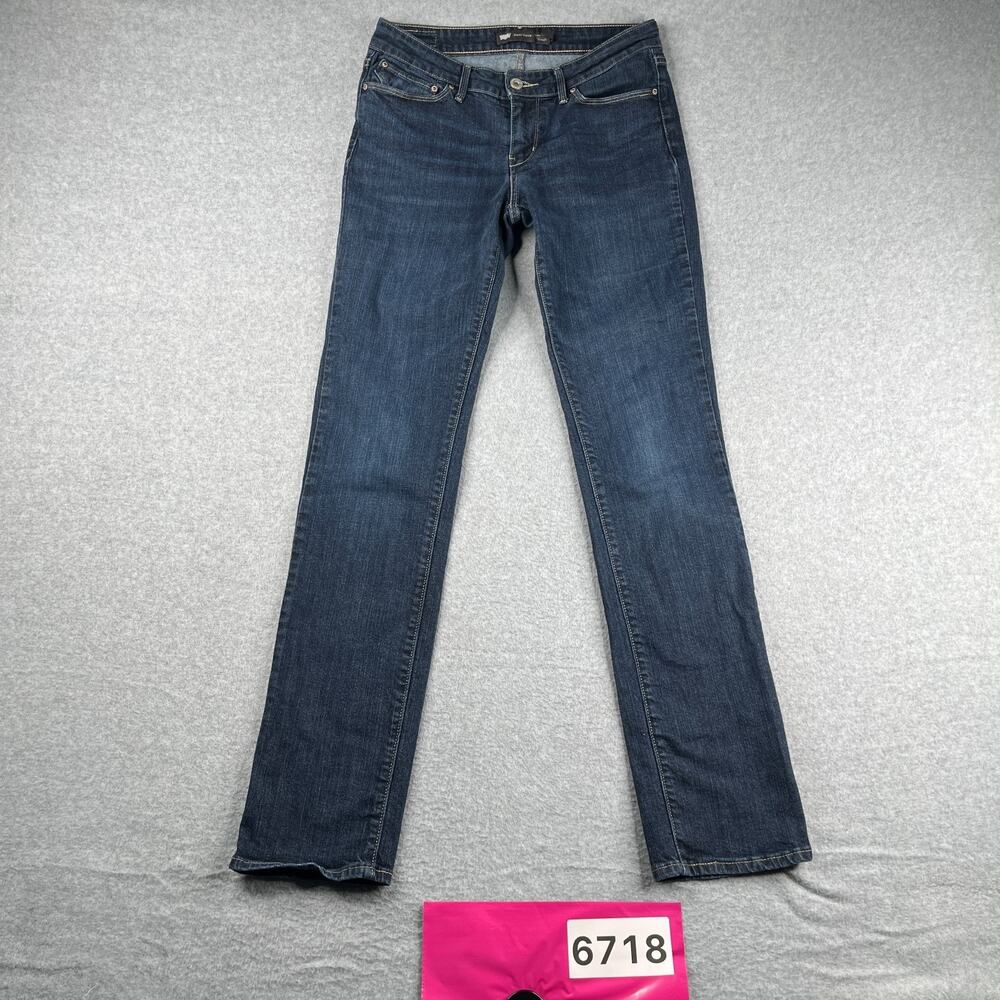 Levis Demi Curve Jeans Modern Rise Straight Womens Size 6 Dark Wash *SEE
